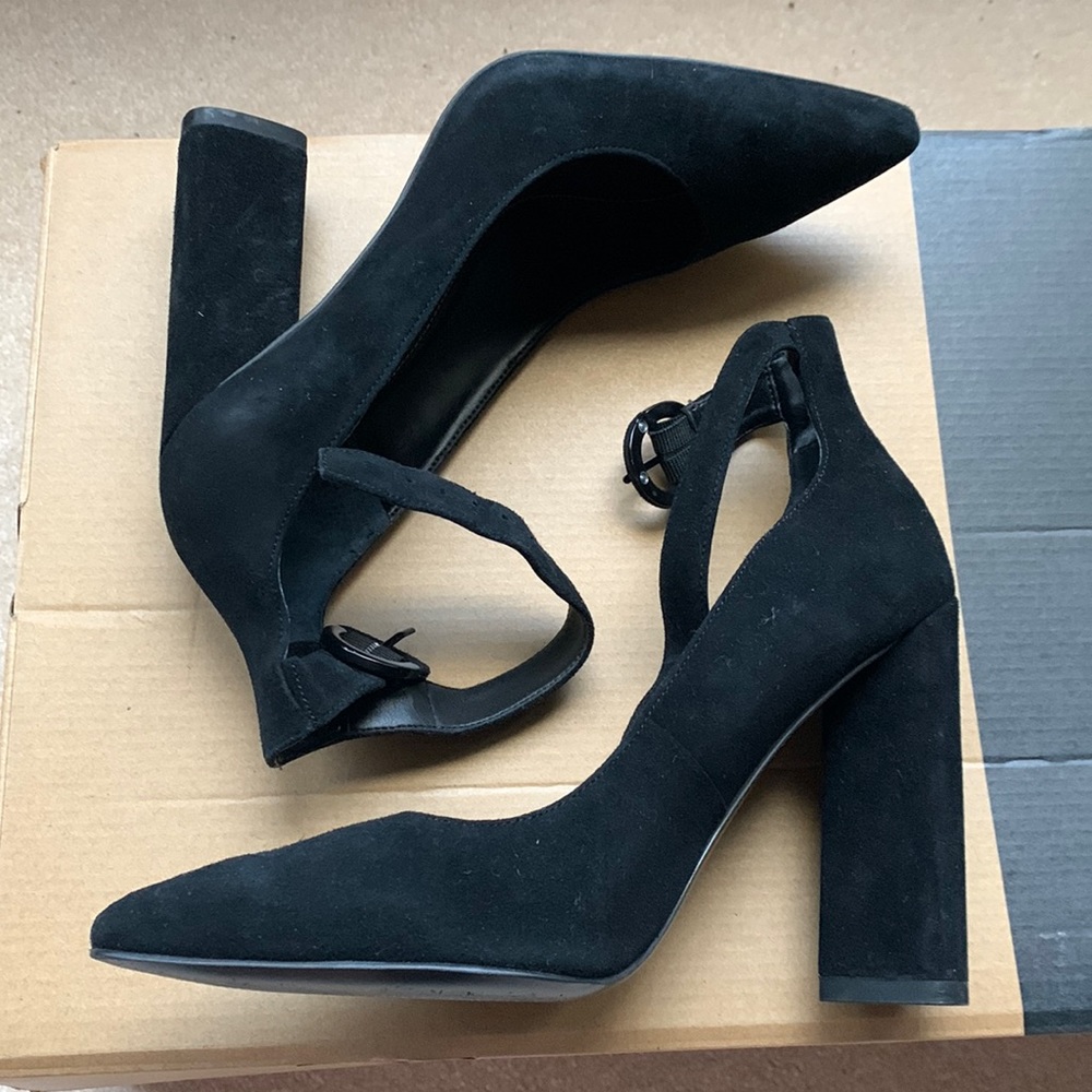 Kendall & Kylie Black Chunky Heels